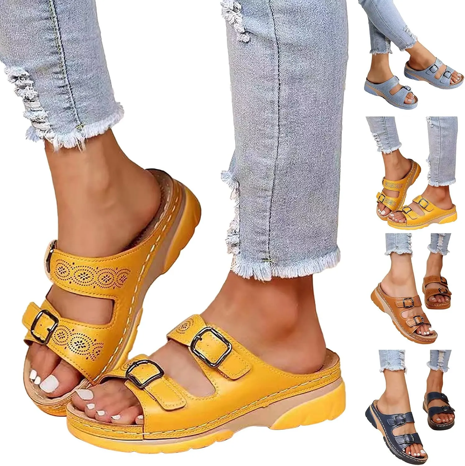 Arch Support Flip Flops Sandals Women Dressy Summer Flat Gladiator Diabetic Sandals for Women Extra Wide Width Walking Shoes Women Arch Support Black Strap Heels Size 11 Womens Sandals