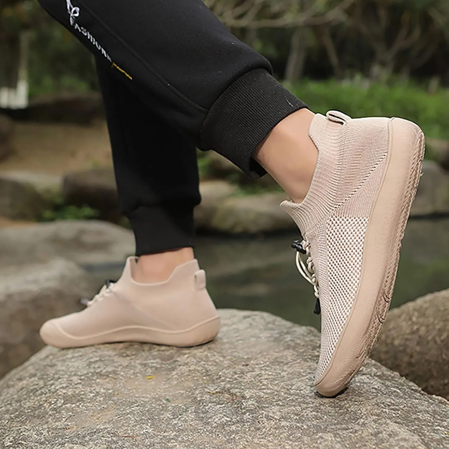 Men's Casual Dress Oxfords Shoes Breathable Knit Womens Tennis Shoes Flat Feet Women's Casual Shoes White Platform Sneakers White Tennis Shoe Loafers Dress Shoe