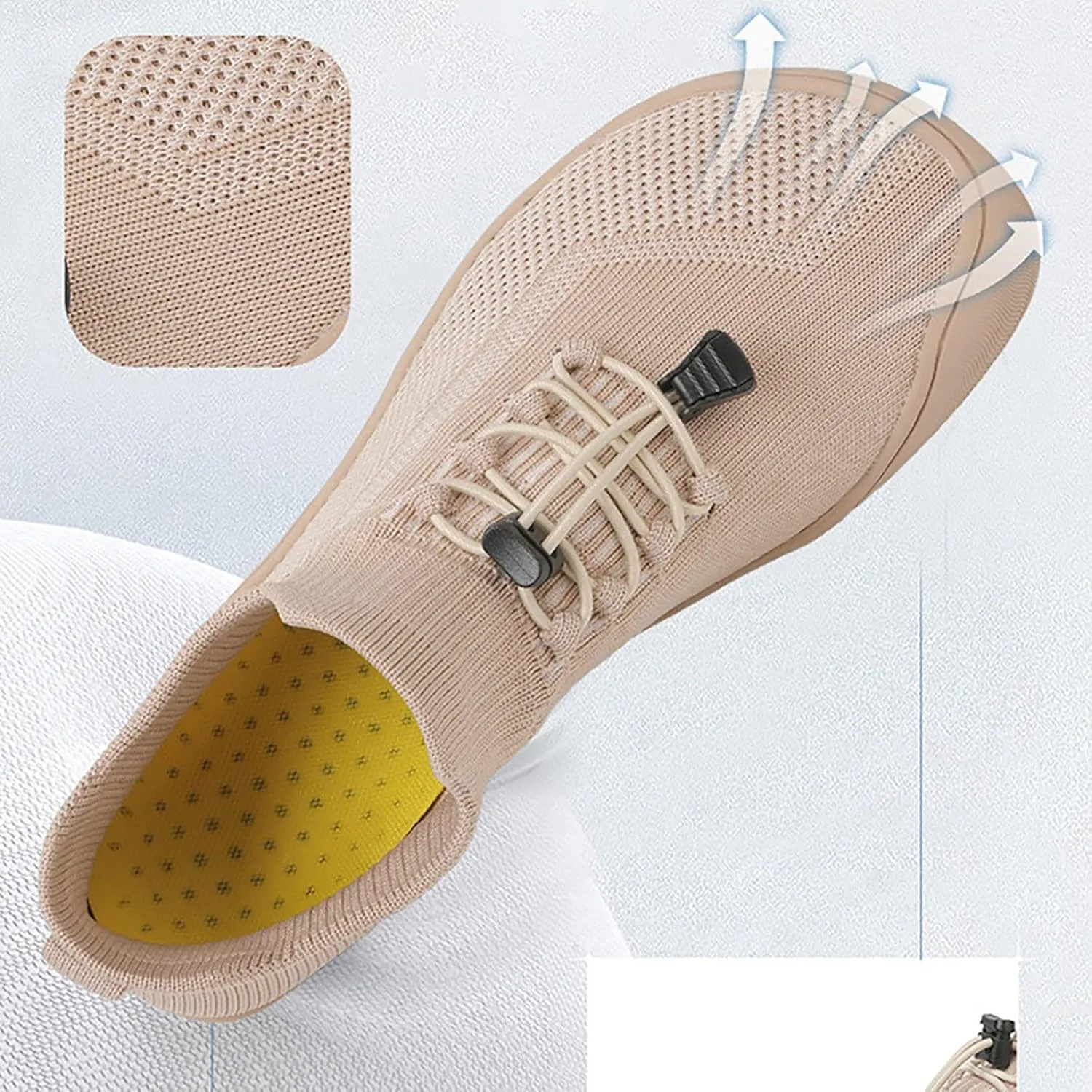 Men's Casual Dress Oxfords Shoes Breathable Knit Womens Tennis Shoes Flat Feet Women's Casual Shoes White Platform Sneakers White Tennis Shoe Loafers Dress Shoe