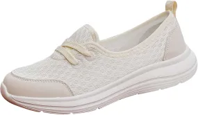 Running Shoes for Women Walking Ladies Shoes Casual Women's Fashion Sneakers Men's Athletic Sneakers Lightweight Breathable Tennis Shoe White Loafers
