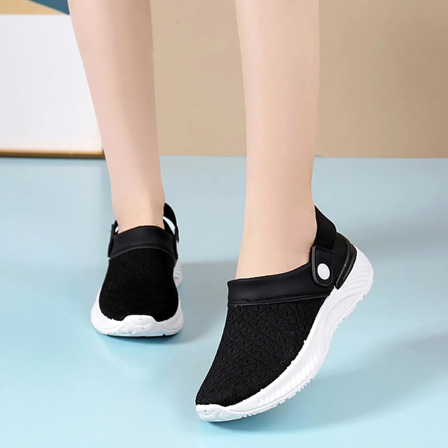 Women's Casual Slip on Half Shoes Breathable Walking Shoes Women Comfort White Casual Shoes Fashion Sneakers 2025 Brown Tennis Shoe Loafers Shoe